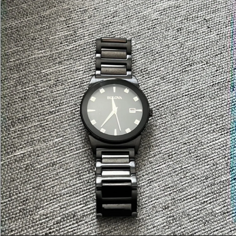 Bulova Men’s Black Diamond Dial Watch